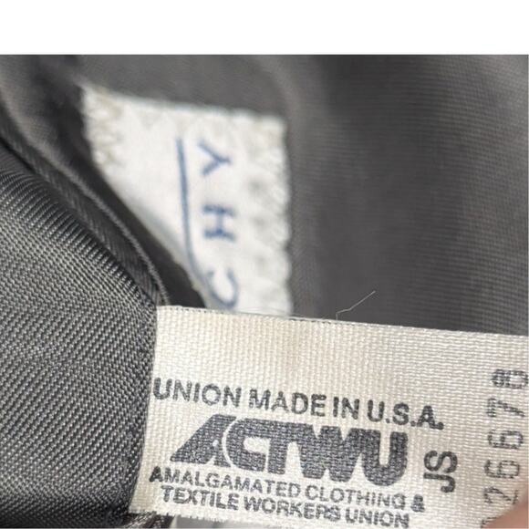 Givenchy Monsieur Mens 44R Blazer Jacket Black USA Made Wool Gold Buttons - Picture 4 of 5